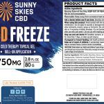 Sunny Skies CBD Freeze Roll On 750mg 3oz