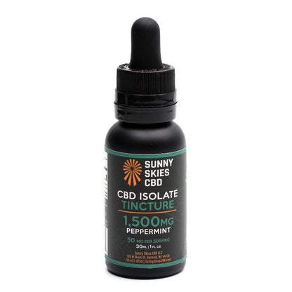 Sunny Skies 1500mg CBD Isolate Tincture Peppermint