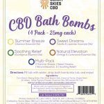 Sunny Skies CBD 100mg Bath Bomb 4 Pack