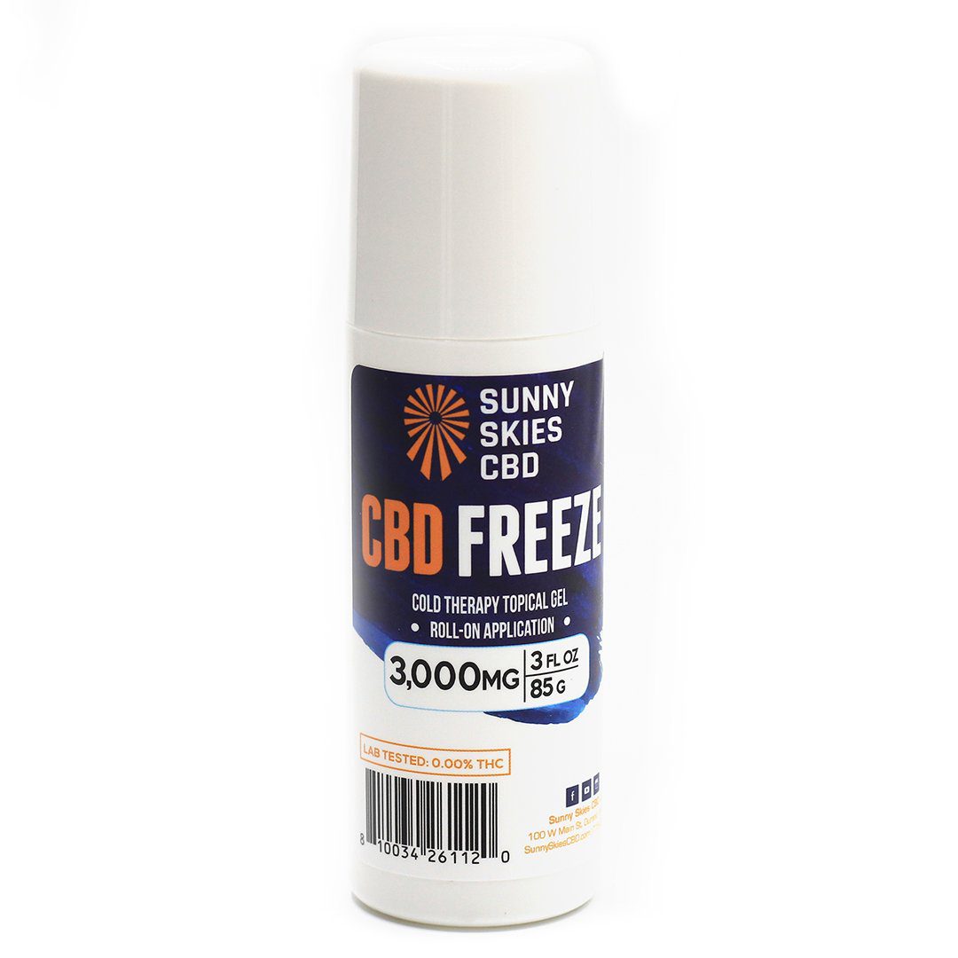 Sunny Skies CBD Freeze Roll On 3000mg 3oz