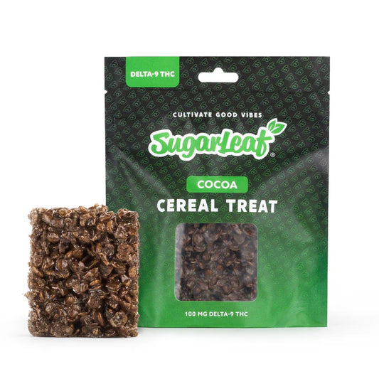 Sugarleaf 100 MG Delta 9 THC Cereal Crisp Treat Cocoa Flavor