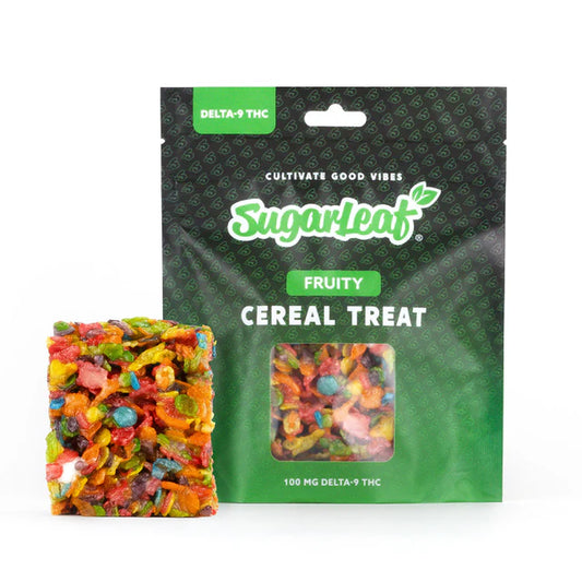 Sugarleaf 100 MG Delta 9 THC Cereal Crisp Treat Fruity Flavor