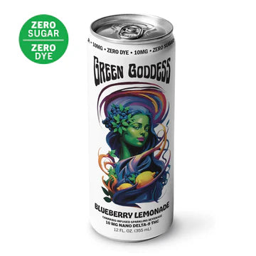 Green Goddess 10 MG Nano Delta-9 THC Zero Sugar Beverage | Blueberry Lemonade