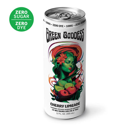 Green Goddess 10 MG Nano Delta-9 THC Zero Sugar Beverage | Cherry Limeade