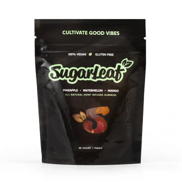 Sugarleaf Full Spectrum 100% Vegan Gluten Free CBD Gummies 750mg