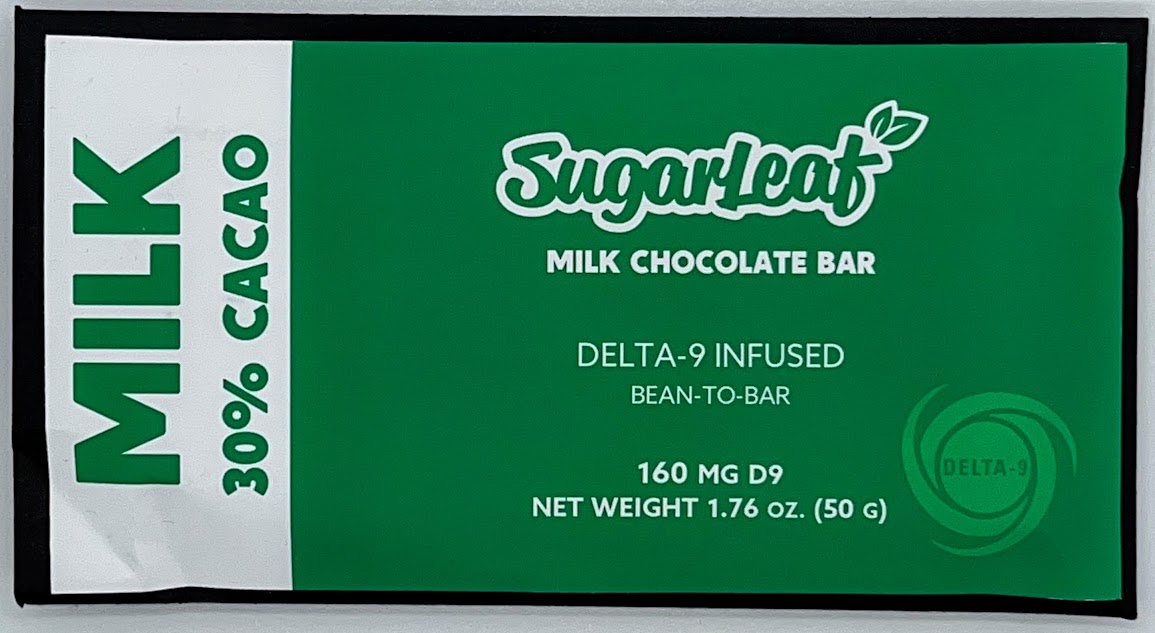 Sugarleaf Chocolate Bar 160 MG Delta 9 THC