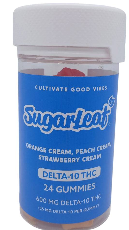 Sugarleaf 600mg Delta 10 THC Gummies 24 count