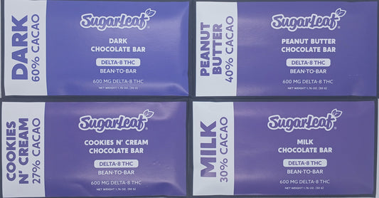 Sugarleaf 600mg Delta 8 THC Chocolate Bar